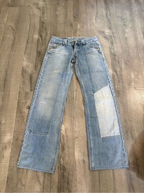 Levi's Women’s Light Blue Patchwork Bootcut Jeans